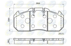 Sada brzdových platničiek kotúčovej brzdy COMLINE CBP9058MK