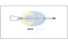 Výstrażný kontakt opotrebenia brzdového oblożenia COMLINE WL038