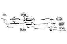 Výfukový systém ASMET VA031080