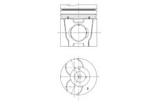 Píst KOLBENSCHMIDT 40050600