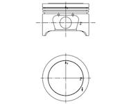 Píst KOLBENSCHMIDT 40161600