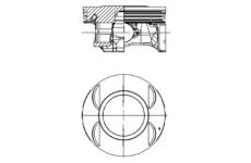 Píst KOLBENSCHMIDT 40199610