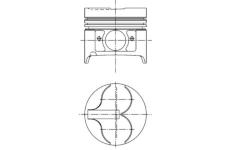 Píst KOLBENSCHMIDT 40300600