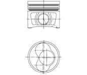 Píst KOLBENSCHMIDT 40408610