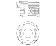 Píst KOLBENSCHMIDT 41250600