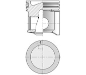 Píst KOLBENSCHMIDT 41522600