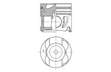 Píst KOLBENSCHMIDT 41716600