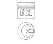 Píst KOLBENSCHMIDT 91022600
