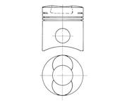 Píst KOLBENSCHMIDT 91046700