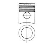 Píst KOLBENSCHMIDT 91490600