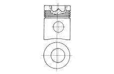 Píst KOLBENSCHMIDT 93173600