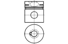 Píst KOLBENSCHMIDT 93306600
