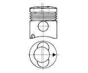 Píst KOLBENSCHMIDT 93315610