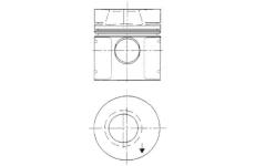 Píst KOLBENSCHMIDT 93951600