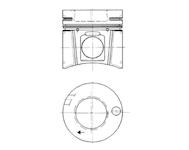 Píst KOLBENSCHMIDT 94331700