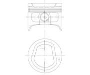 Píst KOLBENSCHMIDT 94553620