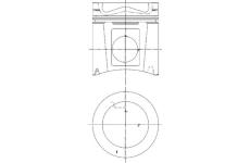 Píst KOLBENSCHMIDT 97411700