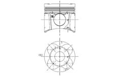 Píst KOLBENSCHMIDT 99662600