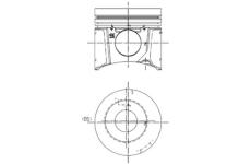 Píst KOLBENSCHMIDT 99801600