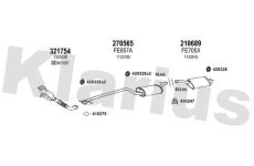 Výfukový systém KLARIUS 361564E