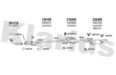 Výfukový systém KLARIUS 930298E