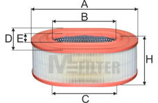 Vzduchový filtr MFILTER A 8069