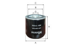 Vysoušecí patrona vzduchu, pneumatický systém MFILTER AD 1102