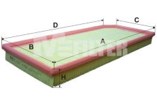 Vzduchový filtr MFILTER K 750