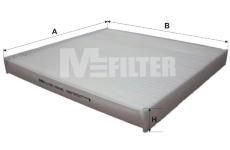 Filtr, vzduch v interiéru MFILTER K 9045