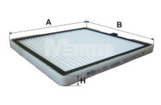 Filtr, vzduch v interiéru MFILTER K 9088