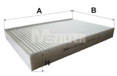 Filtr, vzduch v interiéru MFILTER K 9101
