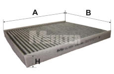 Filtr, vzduch v interiéru MFILTER K 9108C