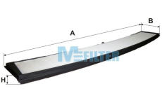 Filtr, vzduch v interiéru MFILTER K 939