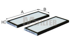 Filtr, vzduch v interiéru MFILTER K 9006-2