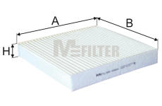 Filtr, vzduch v interiéru MFILTER K 9021