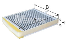 Filtr, vzduch v interiéru MFILTER K 9022C
