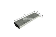 Filtr, vzduch v interiéru MFILTER K 9050C