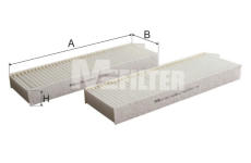Filtr, vzduch v interiéru MFILTER K 9056-2