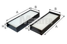 Filtr, vzduch v interiéru MFILTER K 9063-2