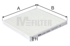 Filtr, vzduch v interiéru MFILTER K 9065
