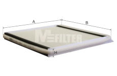Filtr, vzduch v interiéru MFILTER K 911
