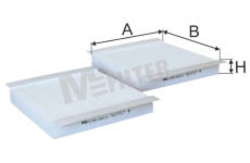 Filtr, vzduch v interiéru MFILTER K 912-2