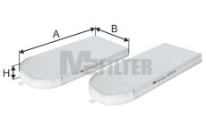 Filtr, vzduch v interiéru MFILTER K 9123-2