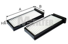 Filtr, vzduch v interiéru MFILTER K 9140-2