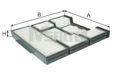 Filtr, vzduch v interiéru MFILTER K 9141