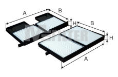 Filtr, vzduch v interiéru MFILTER K 9145-2