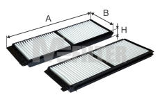 Filtr, vzduch v interiéru MFILTER K 9164-2