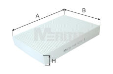 Filtr, vzduch v interiéru MFILTER K 9183