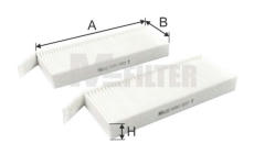 Filtr, vzduch v interiéru MFILTER K 9199-2