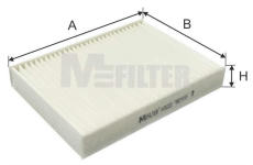 Filtr, vzduch v interiéru MFILTER K 9222